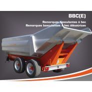 BBC(E) Remorques basculantes à bec/élévatrice - Maitre-Simonneau - inox ou acier - capacité 40 hl à 120 hl_1