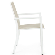 Chaise avec accoudoir Konnor blanc new cx21 56,2 x 60 x 88 cm - par 4_1