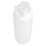 Flacon à sauces avec couvercle 360ml polyéthylène transparent - par 24_1
