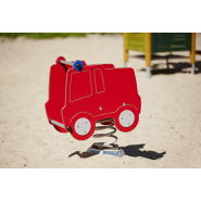 Équipement de jeu individuel sur ressort avec fondation à enterrer