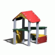 Maisonnette PE avec assise - Gamme Neo Maneo01 - Structures de jeux à thèmes - Créa Equipements_1
