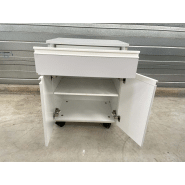 Meuble sous paillasse d'occasion de laboratoire - type caisson placard + 1 tiroir - p21091194_1
