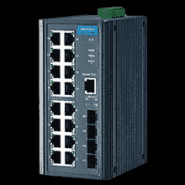 Switch ethernet industriel 16 ports 10/100/1000Mbps + 4 ports SFP non administrable - Rail DIN - Référence EKI-2720G-4F-AE - Advantech_1