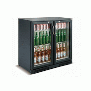 Arrière bar réfrigérée noir 2 portes l900 7455.1305 COMBISTEEL_1