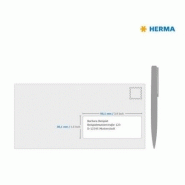 Étiquettes d'adresse en papier recyclable blanc nature - A4, 99,1 x 38,1 mm - Référence 10826_1