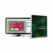 Imprimante badge-carte simple face Evolis Zenius Classic GO PACK - kit complet avec ruban couleur et logiciel Cardpresso_1