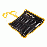 Jeu de clés polygonales doubles acier chromé – MTF – 8 pièces – 2dss5057_1