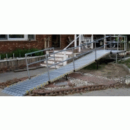 Rampe modulable pour PMR - Système portable, rambardes en aluminium et plateformes personnalisées_1
