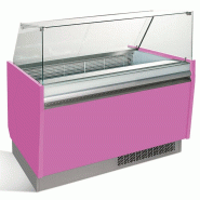 Vitrine de présentation glacier 10+10 bacs - ESTI Multicouleurs - Rose_1