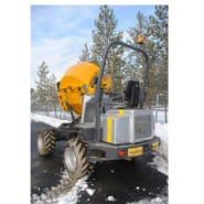 Dumper sur pneu - girabenne 1800 l - autochargeur - charge utile 3500 kg - transport et évacuation des matériaux - disponible en location_1