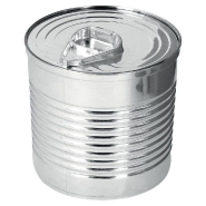Pot boîte de conserve 200ml PS métallisées Ø7,4x7cm - par 20_1