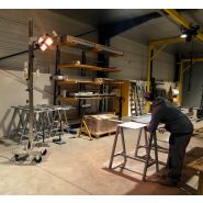 Potence infrarouge courte - chauffage industriel 3KW 240V - anti-éblouissement - inox robuste_1