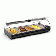 Vitrine chauffante SELF-SERVICE - Bain Marie - 4 bacs GN 1/3 - 840 mm | Sayl Barcelona_1