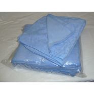 Accessoires pour douche au lit - Bâche imperméable et drap de bain 150 x 190 Accessoires pour douche au lit - Bâche imperméable et drap de bain 150 x 190