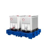 Bac de rétention en polyéthylène (PE) pour 2 cuves de 1000 l - 267609w_1