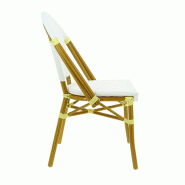 Chaise exterieure restaurant Biarritz - BLANC_1