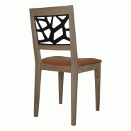 Chaise Joana en bois massif et métal - fabrication française - disponible en hêtre ou chêne avec finitions personnalisables_1