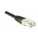 Cordon RJ45 catégorie 6 S/FTP noir - 2 m - Blindé cuivre - Fréquence 250 MHz - Garantie 20 ans_1