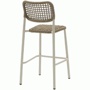 Dante - Tabouret de bar empilable Piètement sable + Corde_1