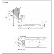EPJ-40 - Transpalette électrique Blue Giant - Capacité 1818 kg - Compact pour hayons et livraisons locales_1