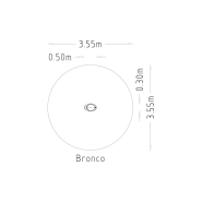 Manège jeu sur ressort Bronco pour aires de jeux - Fondation à enterrer - réf 8049872 - HAGS_1