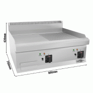 Plaque de cuisson électrique - 7,1 kW - Lisse & Rainurée  - Mario 700 | GGM -EBGK800-E_1