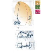 Camion nacelle avec hauteur de travail de 21,2 mètres