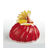 Dôme - Moules en silicone Pavocake Pavoni Italia - Lot de 6 avec plateau_1