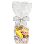 Sachet confiseur dentelle blanche 14x30.5cm avec fond carton - par 100_1