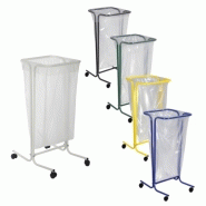 Support sac tri sélectif 110L - TUBAG Vert mousse - 5 couleurs disponibles - Modèles sur pieds ou roulettes_1