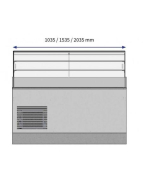 Vitrine réfrigérée non canalisable pour pâtisserie et sandwichs - Froid ventilé - PERLA 150 AR SD_1