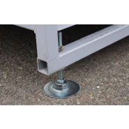 Bac de rétention acier fermé 1 cuve 1000 L Pieds réglables - BG1000J - DELAHAYE INDUSTRIES_1