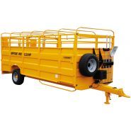 Bétaillère avec suspension hydraulique et relevage sur boules azote - gamme Neptune Pro