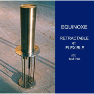 Borne rétractable et flexible, simple ou anti bélier pour le milieu urbain - Hauteur : 400 à 800 mm - EQUINOXE_1