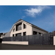 Portail coulissant à rail raz / simple vantail / droit / ajouré / en aluminium_2