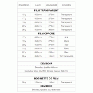 Film étirable manuel - transparent ou opaque - résistant à la déchirure - carton de 6 bobines_1