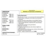 Ju860 - armoire de sécurité pour produits inflammables - delahaye - capacité 340 l_1