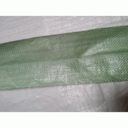 Lot 100 SACS PP neuf 50X80, SWL: 25 kg , PP tissé non laminé à soufflets verts_1