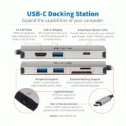 Tripp Lite U442-DOCK5-GY station d'accueil Avec fil USB 3.2 Gen 1 (3.1 Gen 1) Type-C Gris_1