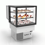 Vitrine réfrigérée INTEGRA Drop-In - 3 niveaux - 600 mm - H515 mm | Sayl Barcelona - 515 mm, Accès Grab & Go_1