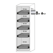 Armoire de sécurité S-CLASSIC-90 modèle S90.196.060.WDAS - Réf 30228-001-33687 - Type 90 certifiée selon NF EN 14470-1_1