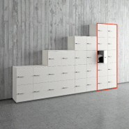 Casiers de rangement modulaires - QUADRIFOGLIO - A clé, 2 x 5 cases_1