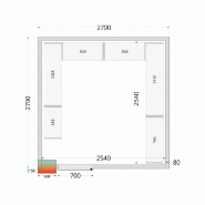 Kit de rayonnage pour Chambres Froides Tefcold CRPF2727_1