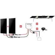 Kit solaire bateau inclinable Uniteck 240W 12V MPPT - panneaux monocristallins back-contact et support nautique_1