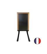 Panneau trottoir cadre bois sur piétement noir effet ressorts - 124 x 63,5 cm - Référence : PFN733MI_1