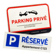 Plaque et panneau de stationnement et parking personnalisés - Ultra-personnalisables et Made in France_1