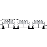 Tapis d'accueil ROMAT 22 mm - en aluminium avec moquette et caoutchouc anti-salissure - pour trafic fréquent_1