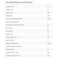 Treuil forestier avec prise de force mécanique Type 550