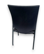 Chaise visiteur d'occasion Cabaret Eurosit - dossier résille 3D noire - assise tapissée_1