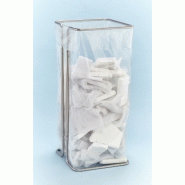 MOTTEZ - Support sac poubelle 400 litres sans roulettes - Poudré gris - B015C400GR_1